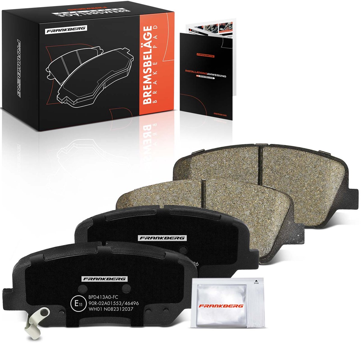 Frankberg 4x Remblokken Vooras voor Hyundai