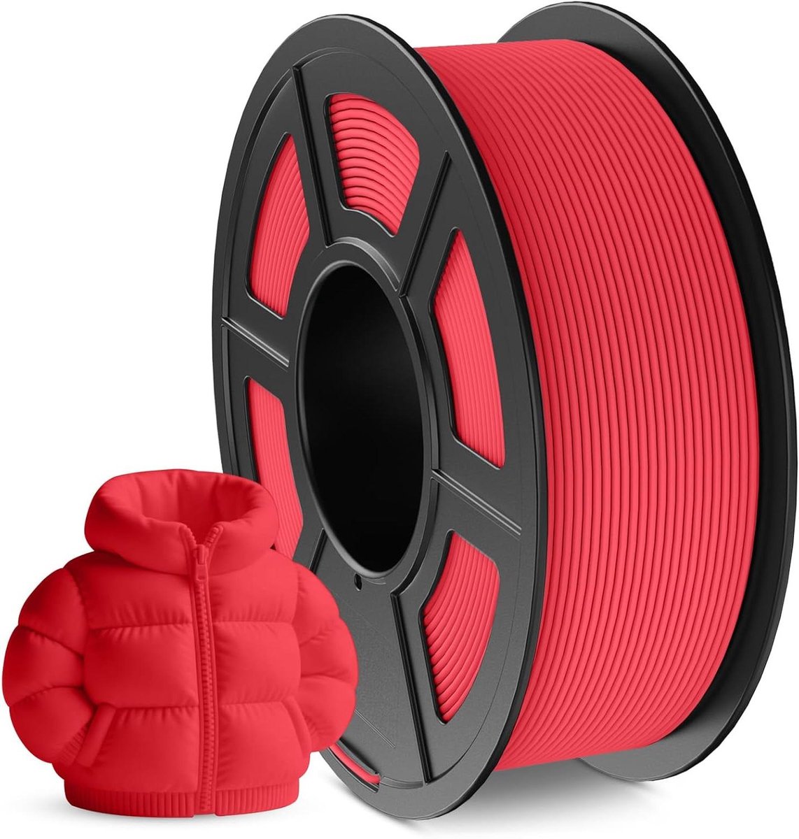 Mat PLA Filament - 3D Print Materiaal - 3D Printen - Eersteklas Matte Afwerking - 1.75mm Diameter 1.1KG - Rood