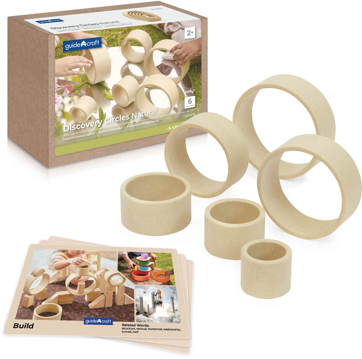 Guidecraft educatief speelgoed Discovery Circles - Multicolor karton.