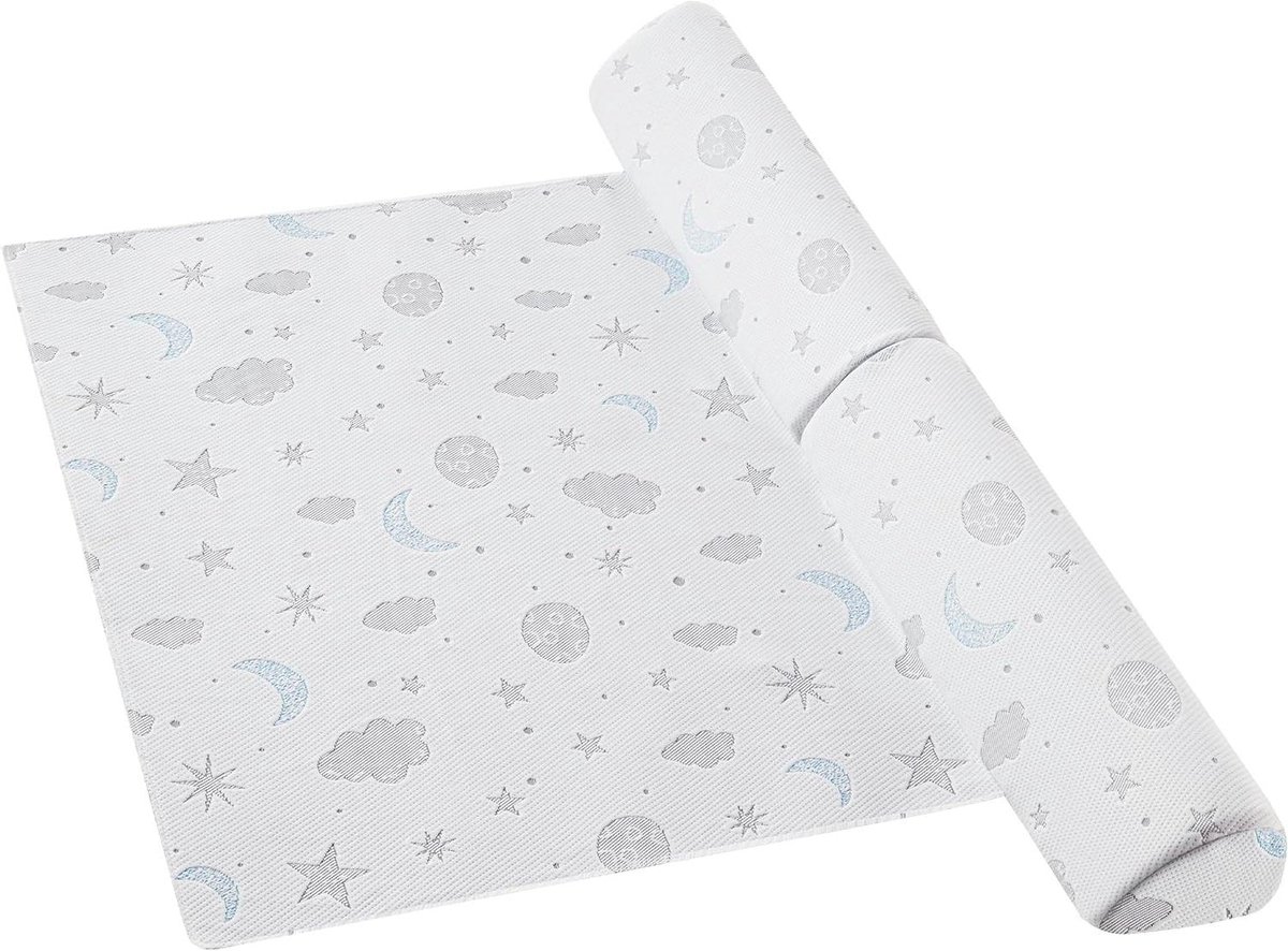 Bedhek Bumpers - Baby Bedrail - Veilig Slapen - Zachte Bescherming - 132 x 13 cm - Grijs