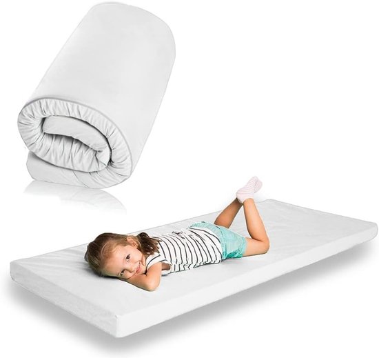 Schuimmatras - Multifunctioneel slaapmat - Kamperen en logeren - Hoge dichtheid HR-schuim - 90 x 180 cm - Geel — afbeelding 5