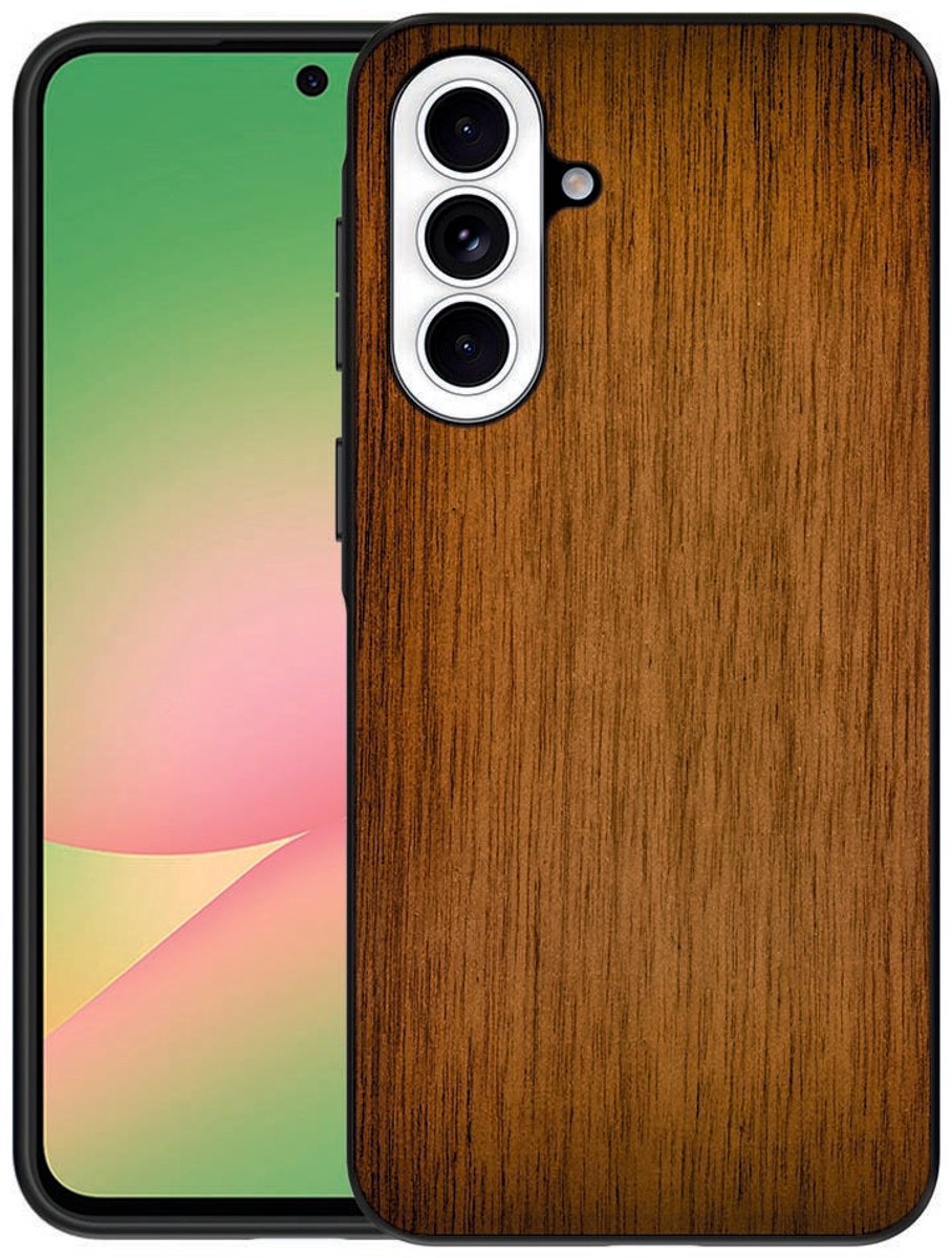 TPU Hoesje Samsung Galaxy A57 Donker Hout