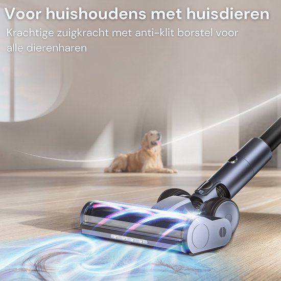 Vesora® 3-en-1 Steelstofzuiger V1 Sans fil sans sac - Aspirateur sans fil - Aspirateur à miettes sans cordon - Aspirateur - Aspirateur à main - Aspirateur sans fil avec filtre Hepa - Aspirateur pour animaux de compagnie - Aspirateur sans sac