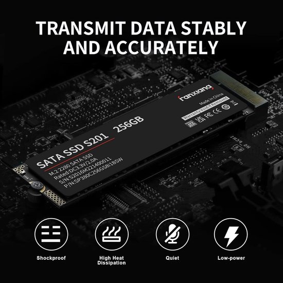 Interne SSD - Solid State Drive - Computer Upgrade - SLC Cache Technologie - M.2 2280 - Zwart — afbeelding 3