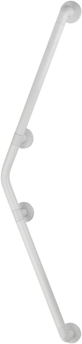 Wandhandgreep Badkamer - Veiligheidsgreep Toilet - Ondersteuning Douche - TÜV Constructie Getest - 124 x 25 x 8.2 cm - Wit