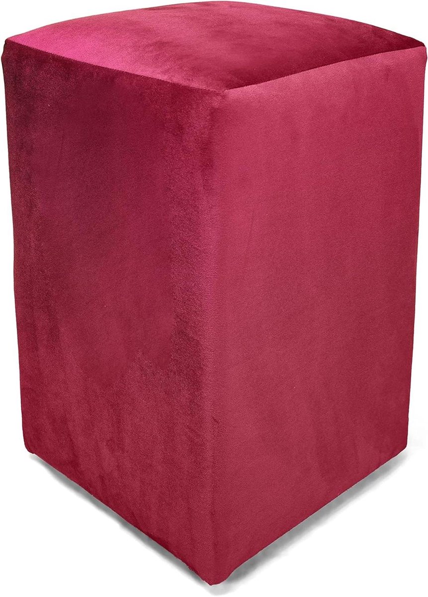 Ottomaanse poef - Voetenbank kruk - Extra zitplaats - Geen montage vereist - 28x28x44 cm - Paars