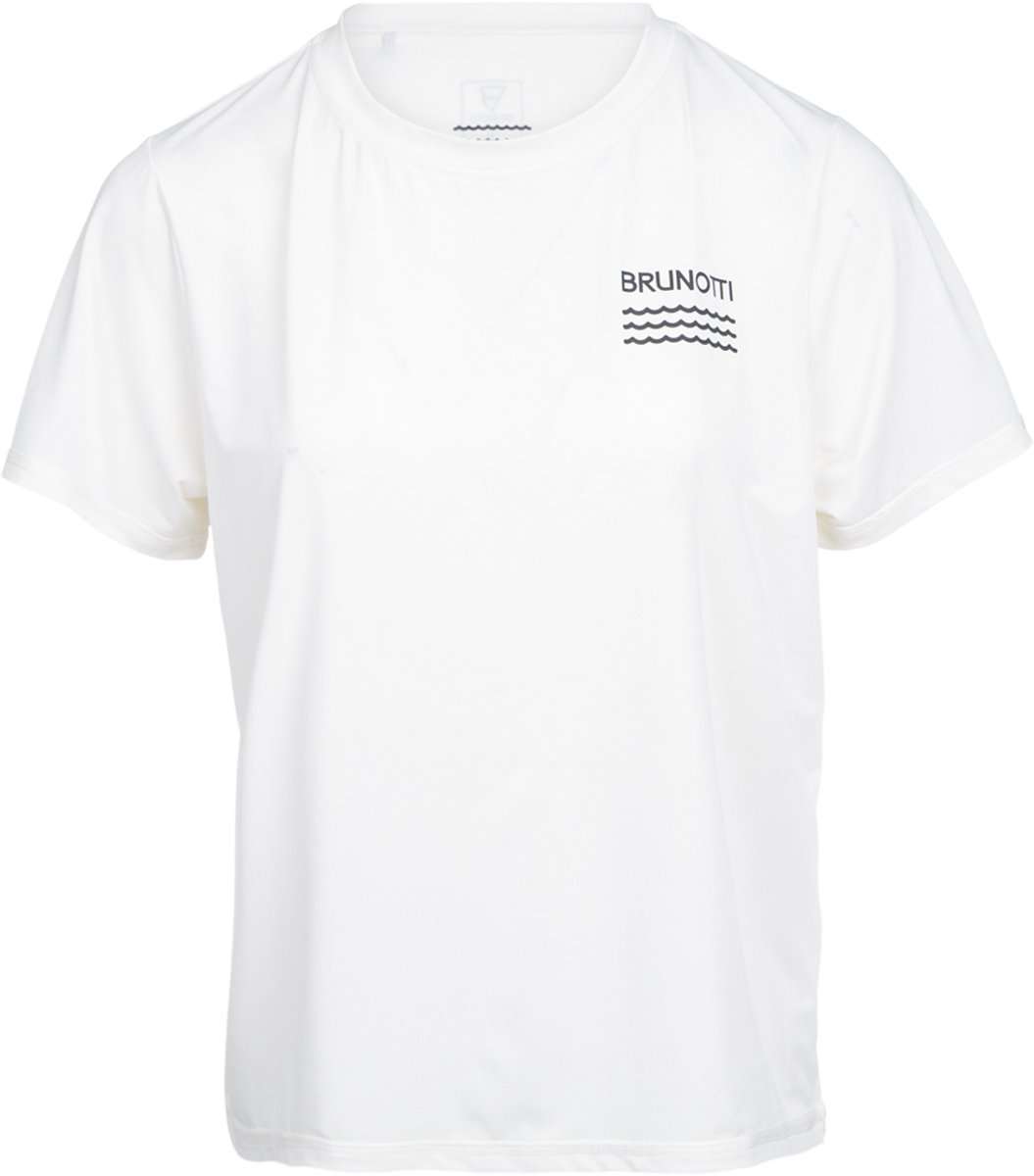 Brunotti Bennira T-Shirt Snow Dames Lycra T-Shirt Stretch UV-werend L Wit