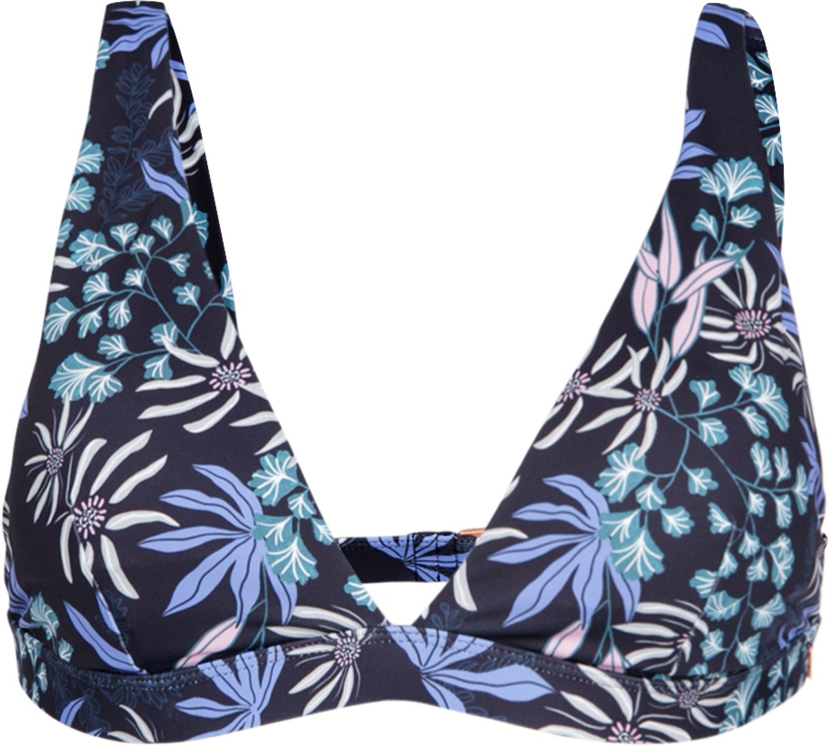 Brunotti Fortelle-Print Bikini Topje Dames Bralette Bikini Top Uitneembare padding 34 Zwart