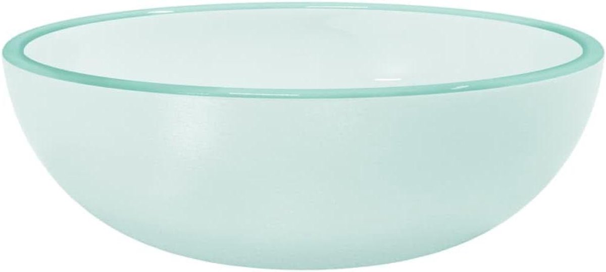 Wastafel Glas - Wastafel Bassin - Badkamer Toilet - Gehard Glas - 35x12 cm - Mat