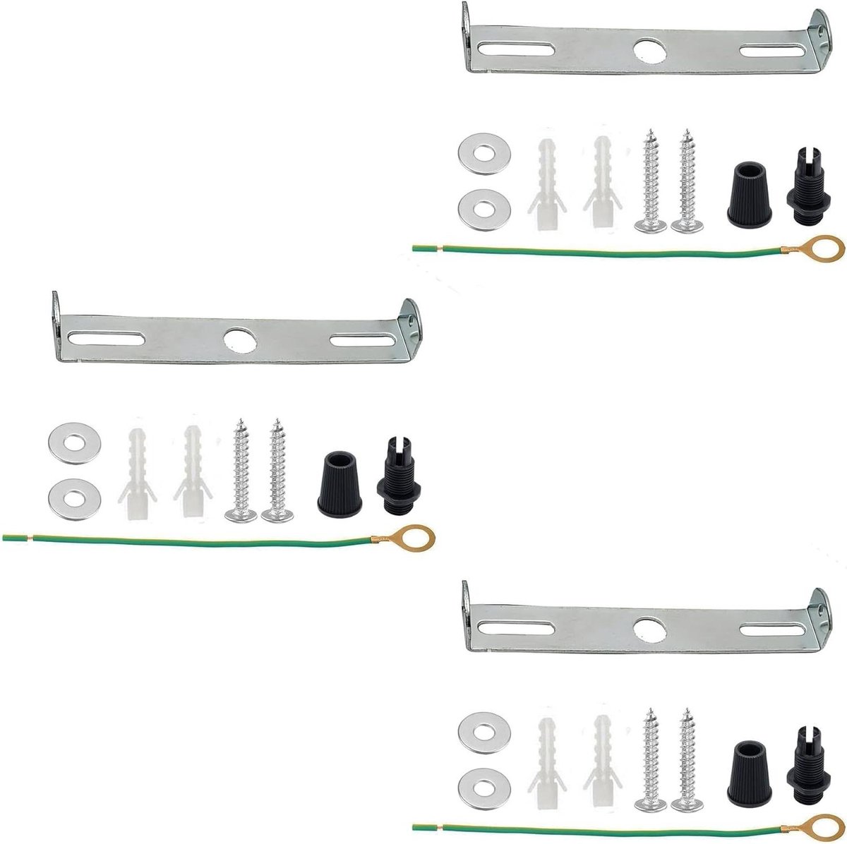 Plafondrozet Bevestiging - Lamp Ophanging - Lampen Bevestigen - Robuust Metaal - 115mm - Metaal