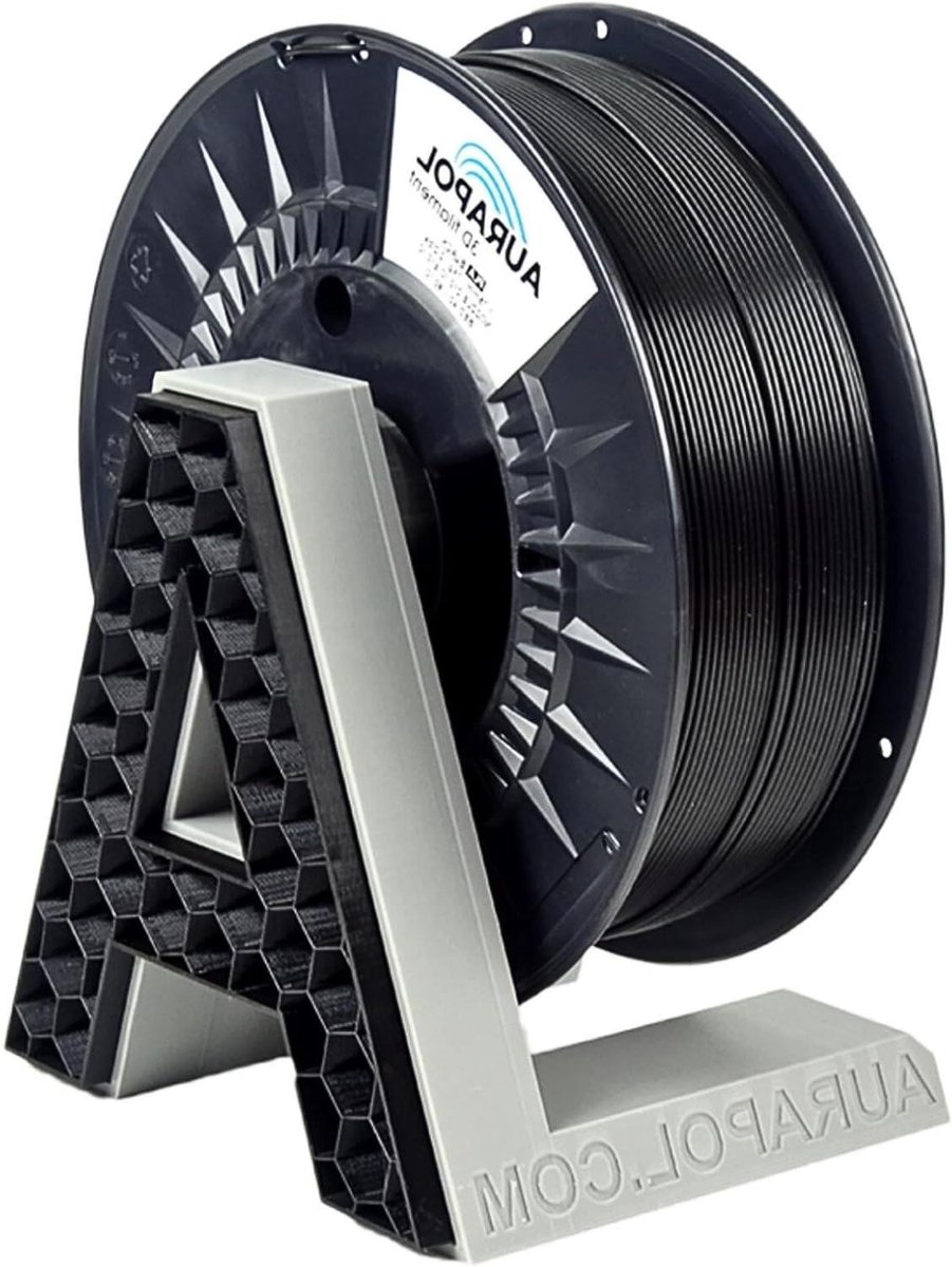 3D Printer Filament - PLA Draad - Objecten Printen - Precisie +/- 002mm - 1.75mm Diameter - Zwart