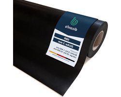 diconfa Rubberen mat 3 mm dik - keuze grootte: 300 mm x 300 mm (30 cm x 30 cm) - 8 mm tot 1400 mm breed - 0,05 m tot 10 m lang - antislip robuuste rubberen strips per meter rubberen plaat massief
