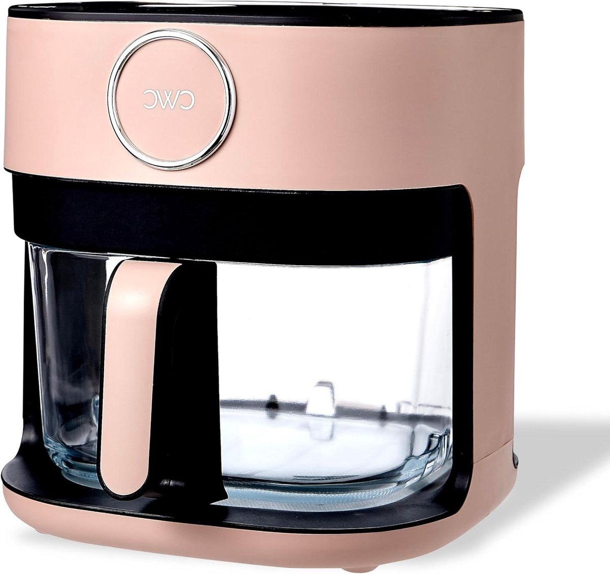Luchtfriteuse Glazen Mand - Heteluchtfriteuse Airfryer - Snel en Gezond Koken - Vaatwasmachinebestendige Mand - 5.5 Qt - Rouge
