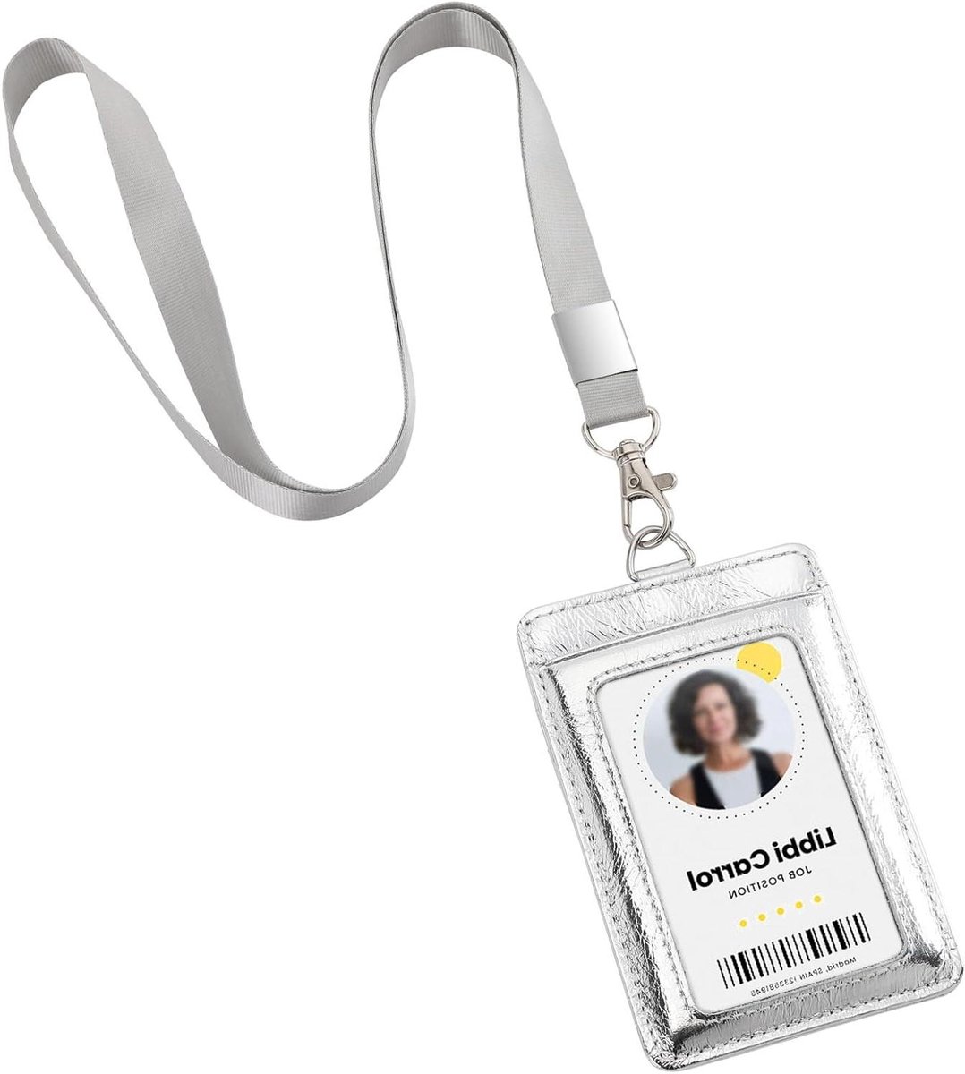 ID-kaarthouder Leer - Naamplaatje Hanger - Kaarten Organiseren - Echt Bovenlaag Leer - 115 x 77 mm - 20 Kleuren