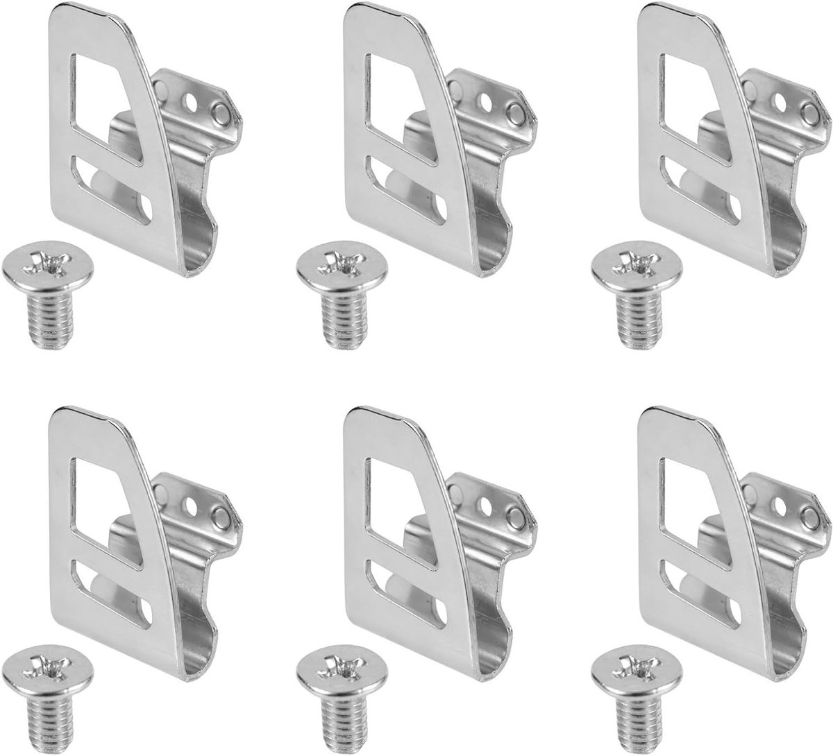 6-delige Boor Clip voor Gereedschapsriem, Metalen Boorriemhaak met Schroeven, Geschikt voor M18 Brandstof Gereedschappen en Accessoires