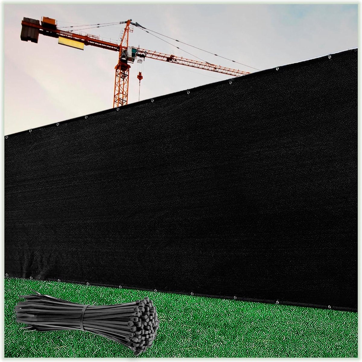 Omheiningsscherm op maat - Privacy scherm hek - Privacy creëren tuin - 170 GSM HDPE materiaal - 4' x 145'
