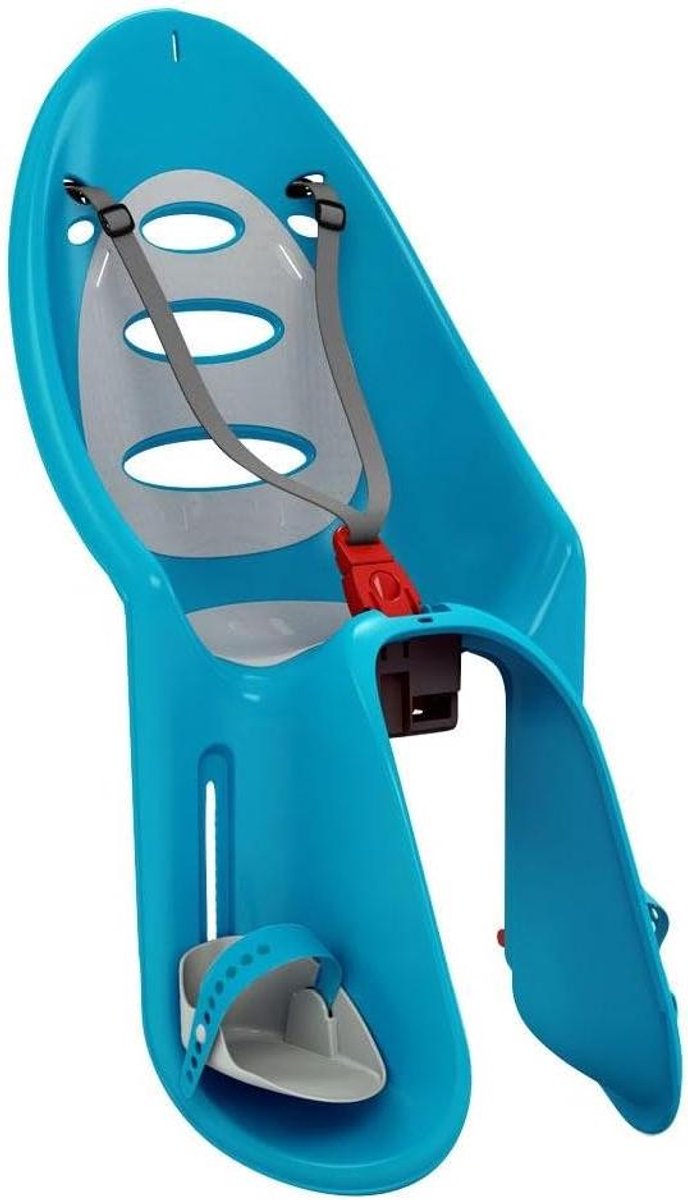 Kinderzitje Achter - Fietsstoeltje Baby - Veilig Fietsen - Bevestiging aan Frame - 22 kg - Lichtblauw