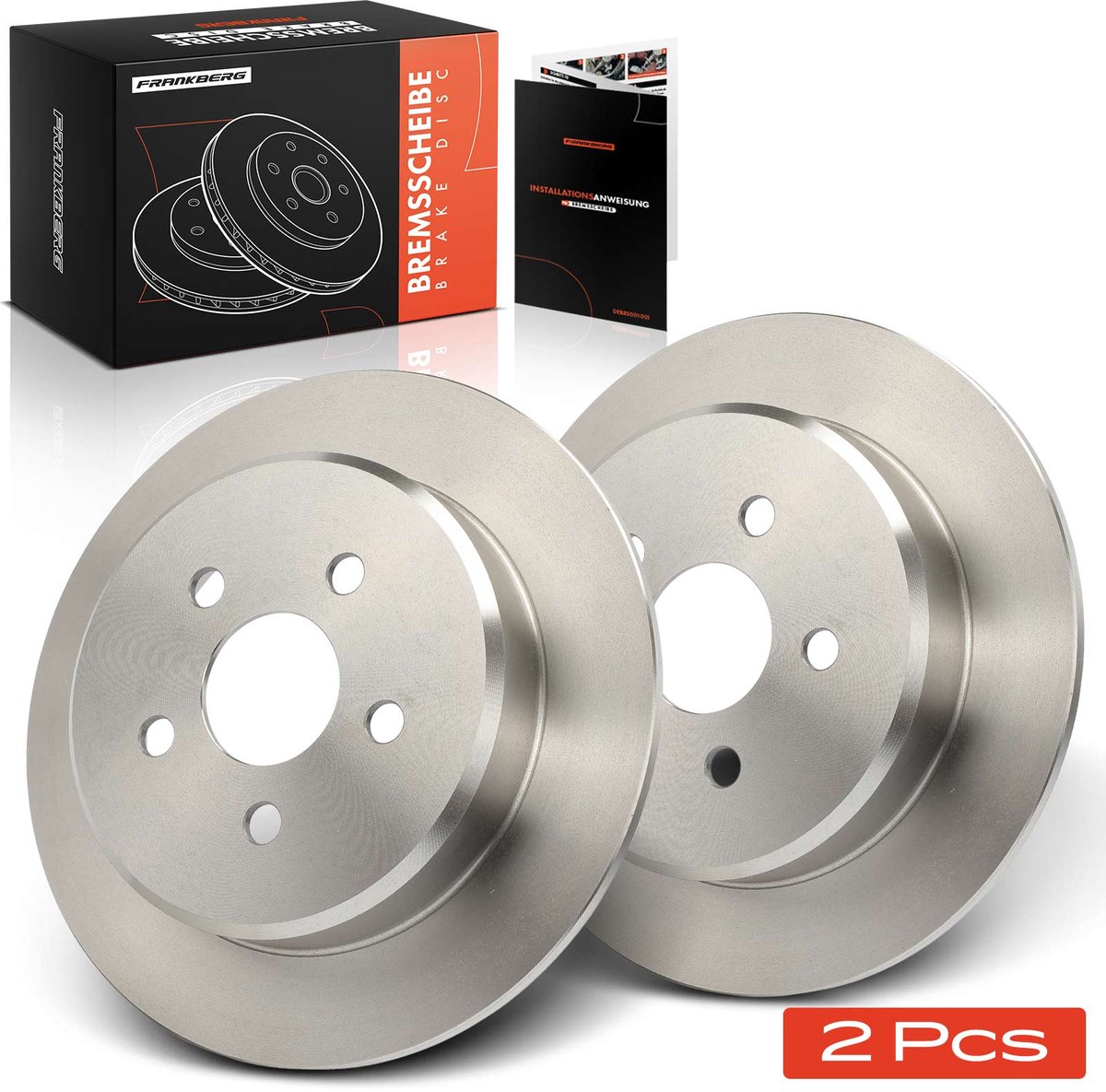 Frankberg 2x Remschijven Achteras voor Chrysler