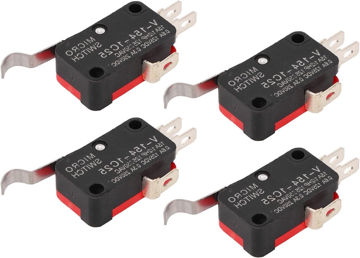 4 Stuks 3-Punts Vloerpedaal Micro Schakelaar voor Golfkar Accessoires - Universeel Geschikt voor Club Car DS en Precedent