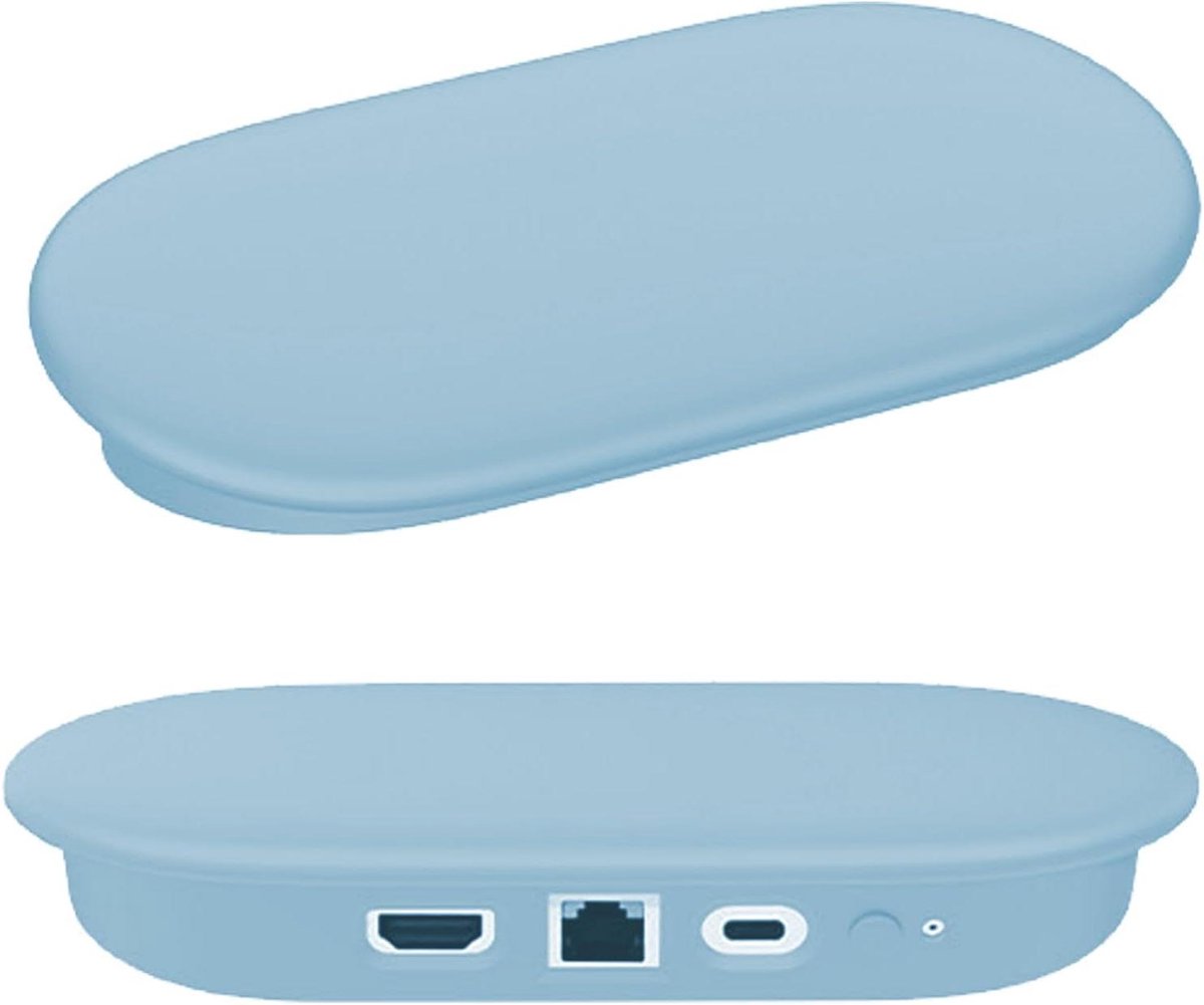 Siliconen beschermhoes Host - Beschermhoes Streamer - Apparaat beschermen - Nauwkeurige gatpositie - 16 x 8 x 3 cm - Lichtblauw