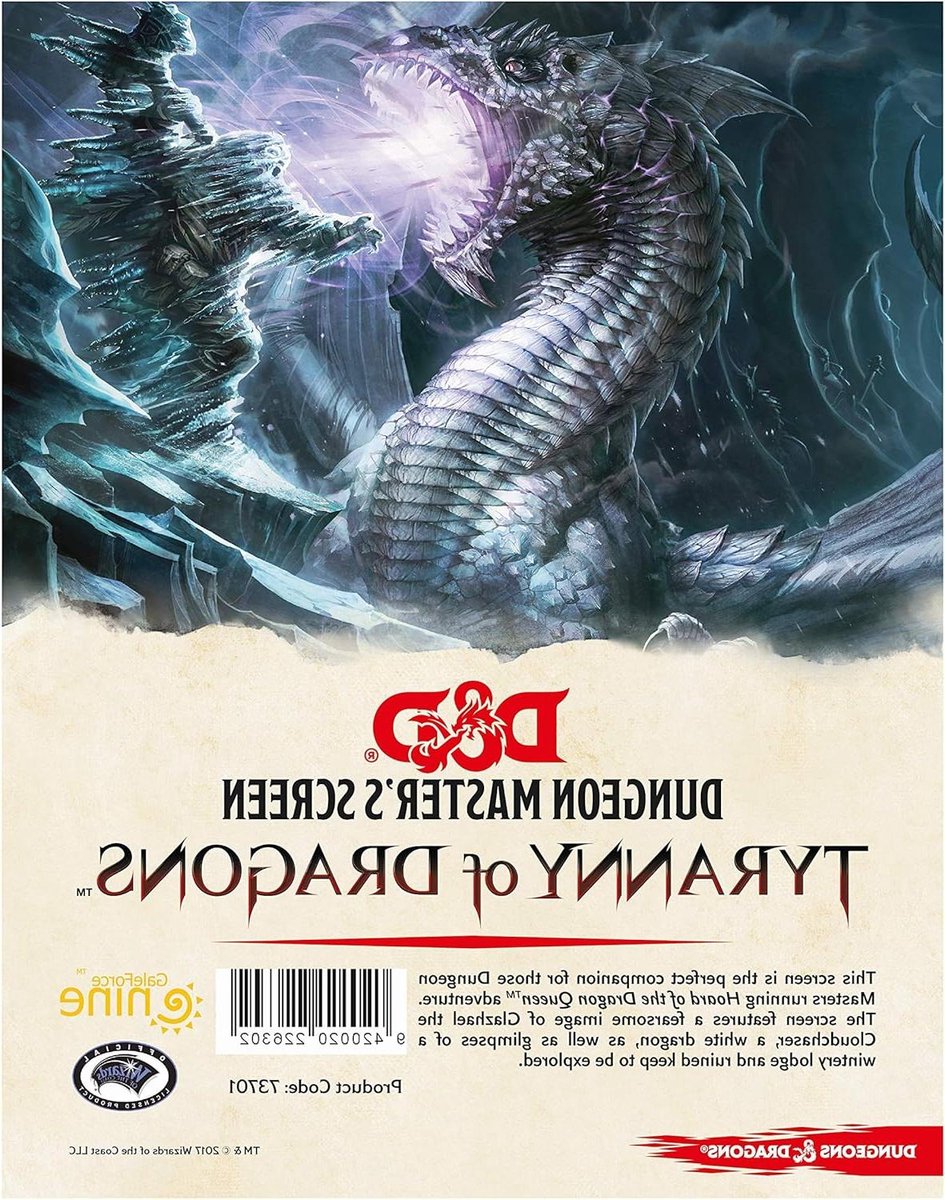 DM Scherm - Spelersgids Dungeon Master - Spel Beheren - Informatie Verbergen - Eén maat - Meerkleurig