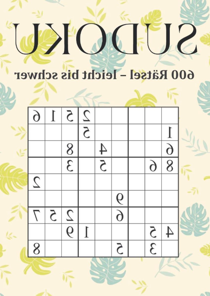Sudoku Boek - Puzzelboek Hersenkrakers - Geheugentraining Oefenen - 600 Variërende Puzzels - DIN A4 - Niet gespecificeerd