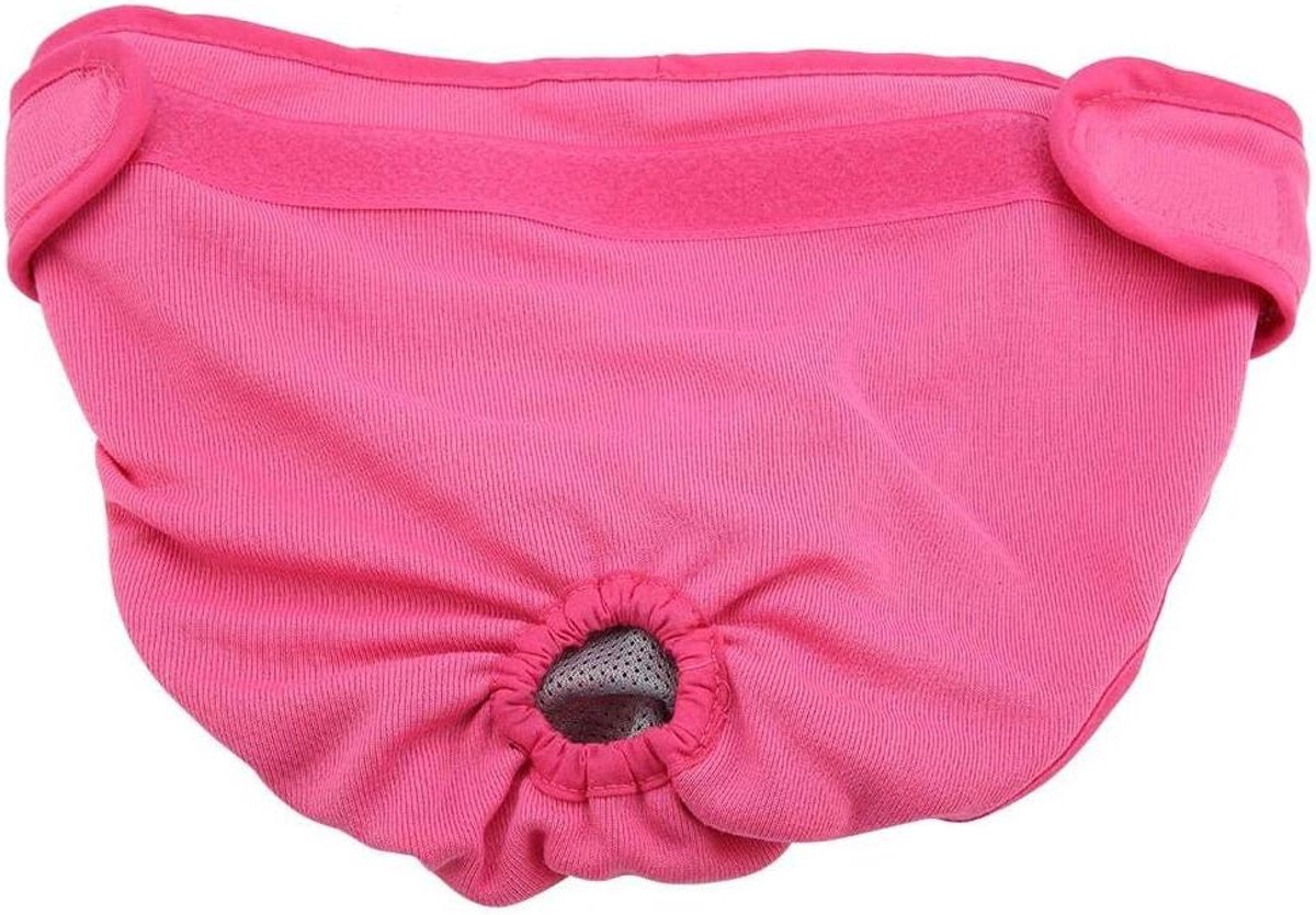 Herbruikbare Hondenslip - Sanitaire Broekjes Hond - Hond Zindelijk Maken - Verstelbare Elastische Band - Maat XL - Roze