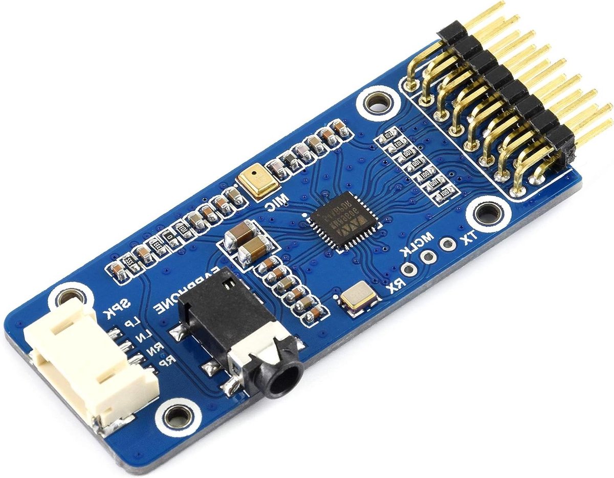 Audio Module - Stereo Codec Board - Muziek Afspelen - Directe Speaker Driver - 3.3V - Groen