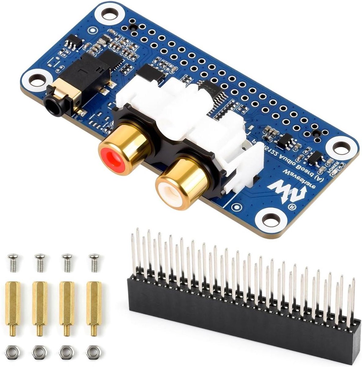 Hi-Fi Audio Board - DAC Module - Muziek Afspelen - PCM5122 DAC Chip - 3.5mm RCA - Zwart