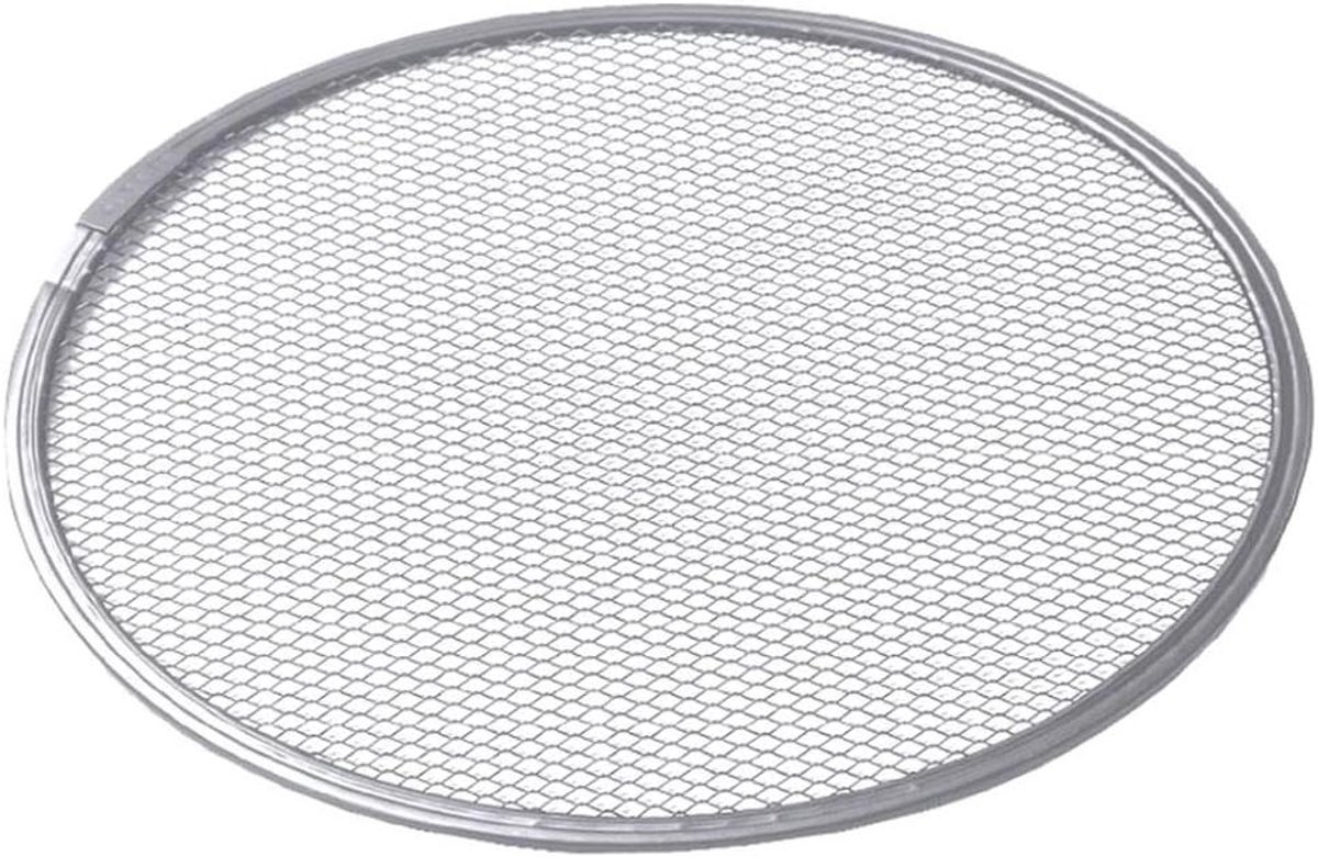 Pizzablik Rond - Pizza rooster - Pizza Bakken - Aluminium Stretchweefsel - 33 cm - Zilver