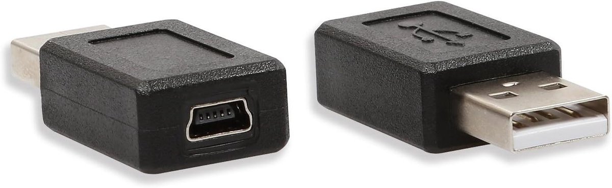 USB Adapter - Converter Kabel - Apparaten Verbinden - Data Overdracht - 2 Stuks - Zwart