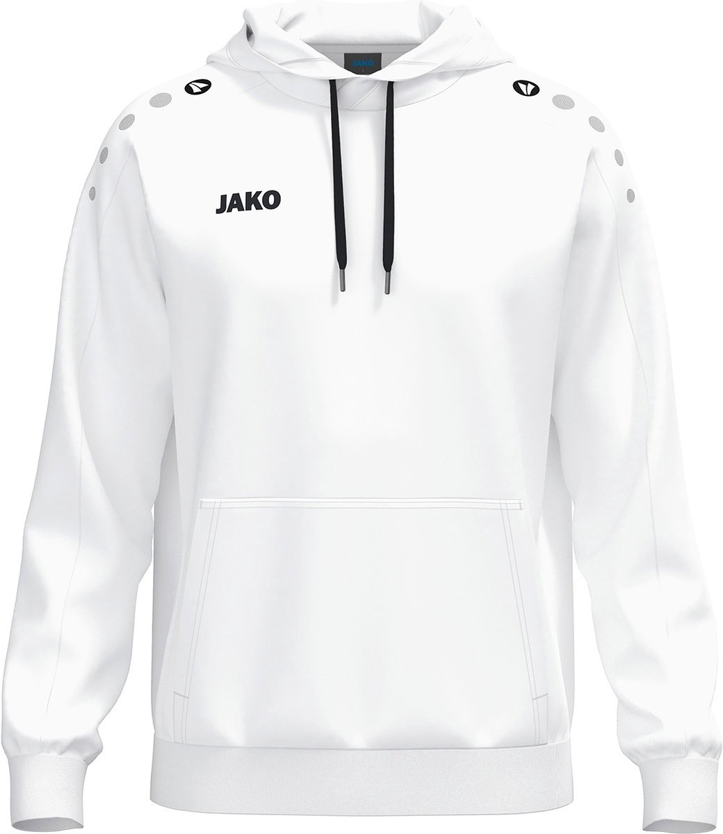 Jako One Sweater Met Kap Kinderen - Wit | Maat: 164