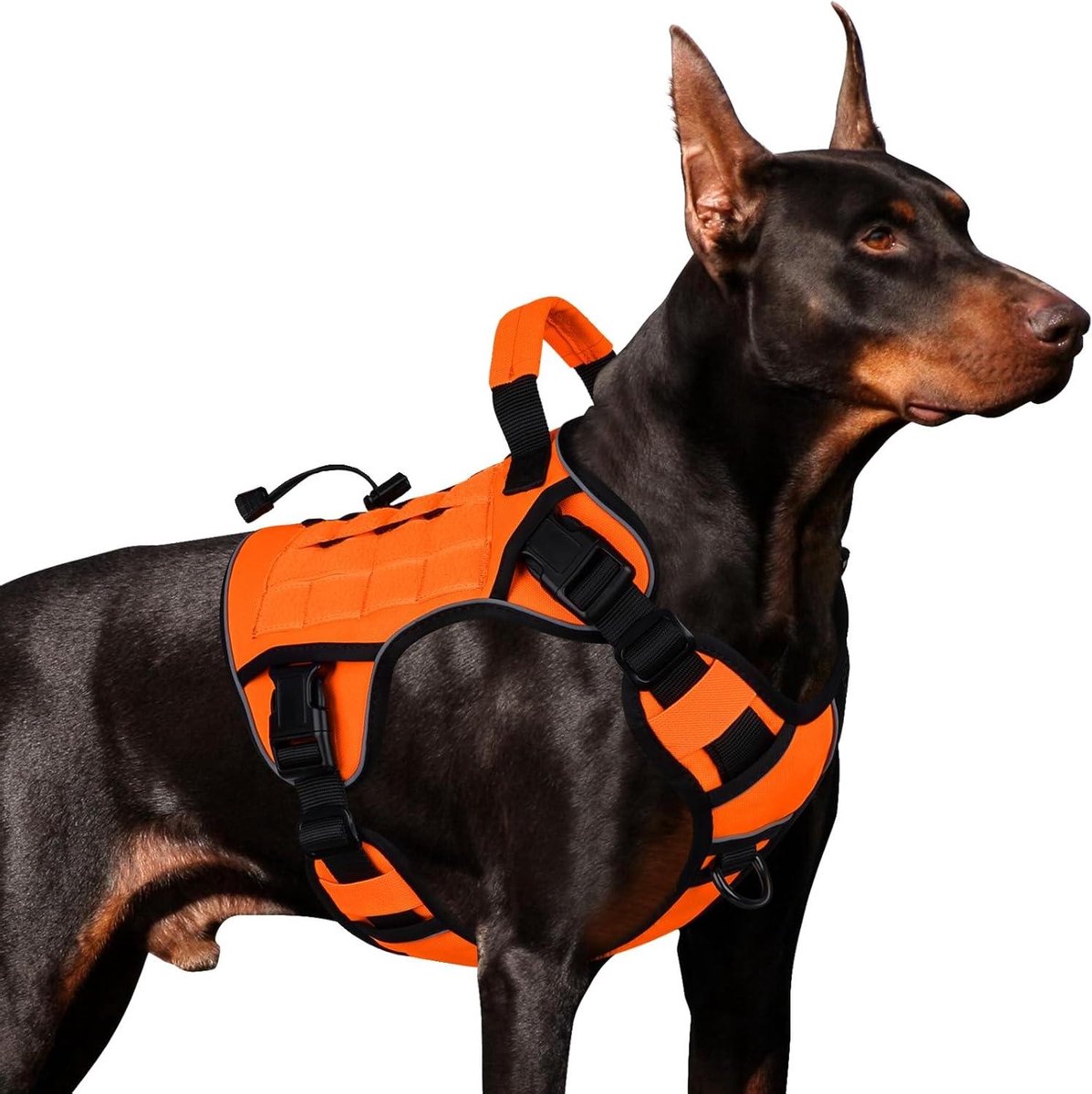Hondenharnas Vest - Honden Tuig - Veiligheid & Training - Anti-trek Handvat - Maat L - Oranje