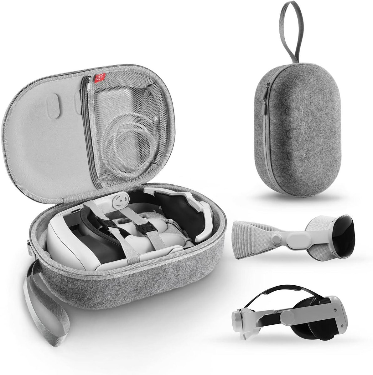 Draagbare VR Tas - Opbergkoffer Headset - Bescherming Accessoires - Voetbal Stijl Ontwerp - 34 x 23 x 12 cm