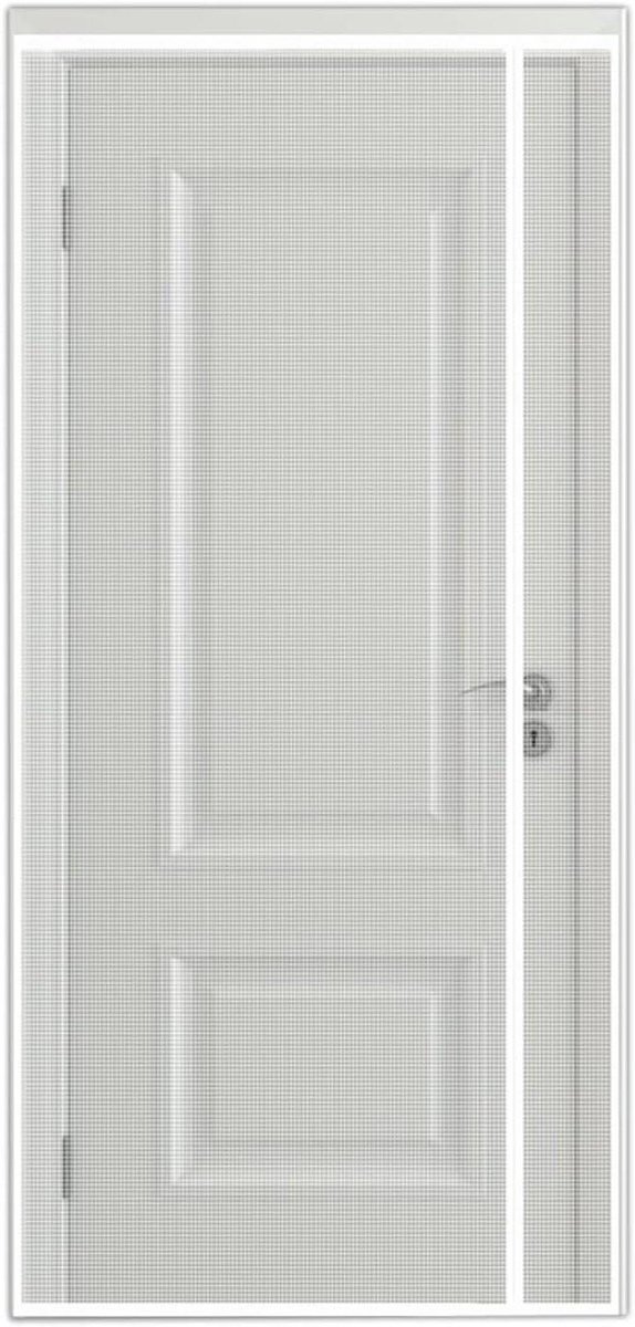 Hordeur - Vliegenhor Balkondeur - Insecten Buiten Houden - Magnetische Sluiting - 70x185cm - Wit