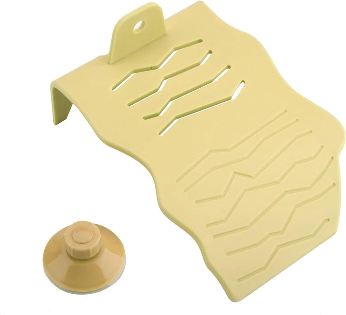 Schildpad Basking Platform - Terras Drijvend Eiland - Reptielen Zonnen - Gemakkelijk Klimmen - 19x16x6 cm - Geel