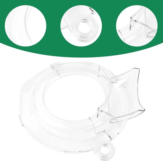 Splash Guard Mixer - Deksel Mixer - Voorkom Morsen - Precisie Ontwerp - 4.5-5 QT - Transparant — afbeelding 4
