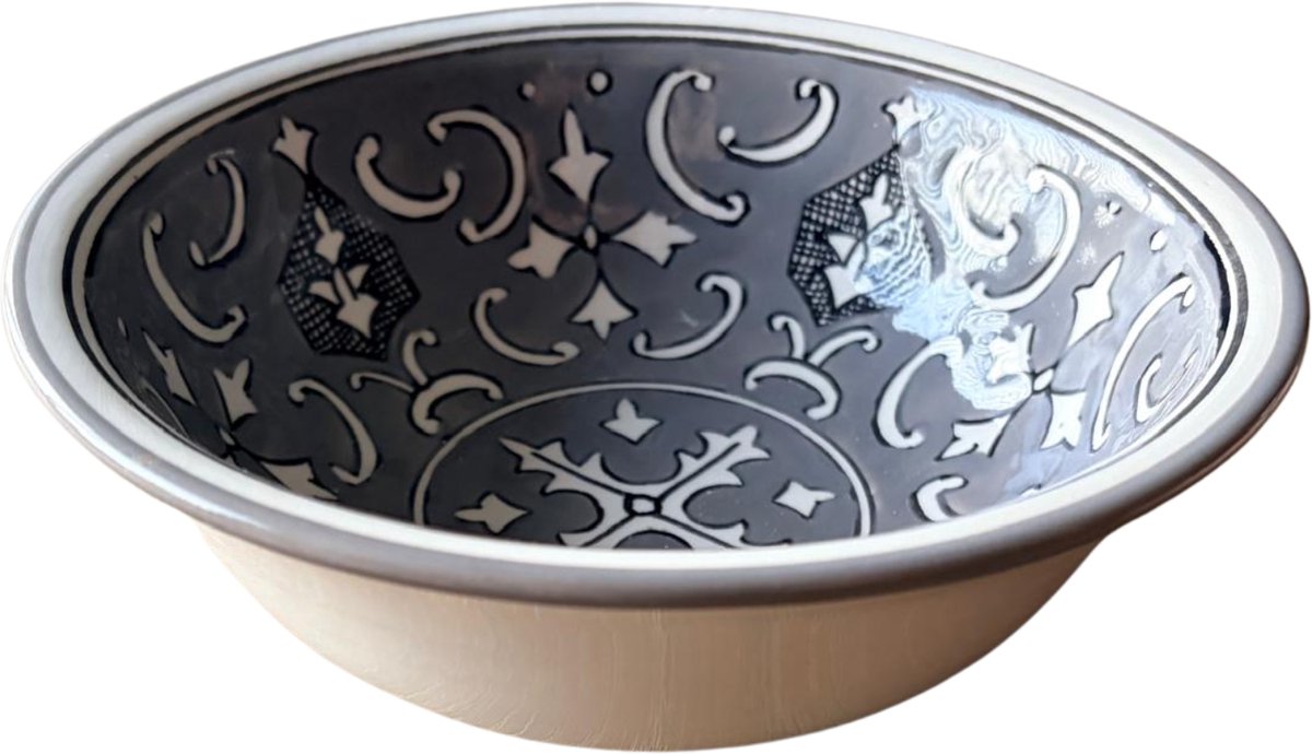 Saladier Ø 19,5 cm Nejma Gris - Handgemaakt | Dishes & Deco