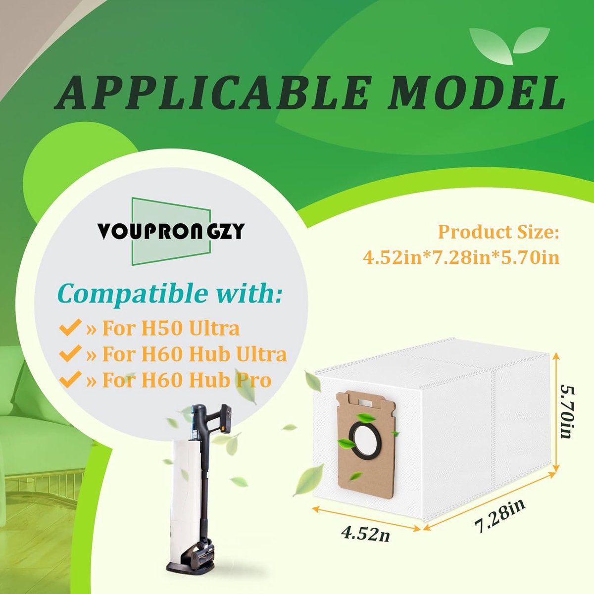 Stofzakken - Stofzuigerzakken - Stofafzuiging - Specifiek voor modellen - 4 stuks - Wit