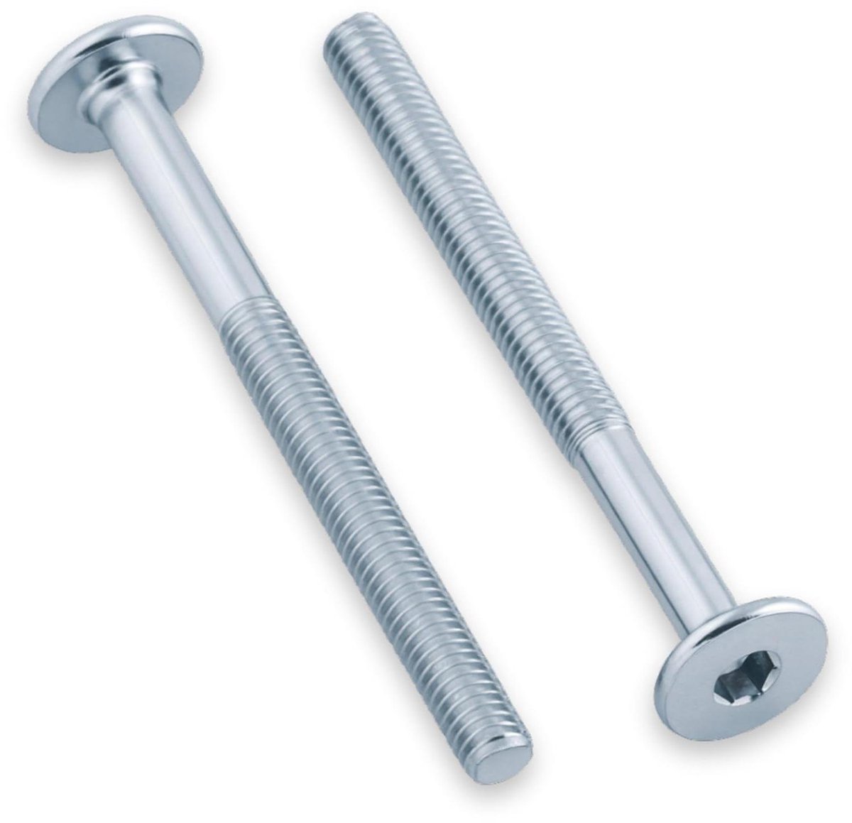 Cilinderkopschroeven - Machinebouten Inbus - Meubels Monteren - Gegalvaniseerd Staal - M6 x 140 mm - Zilver