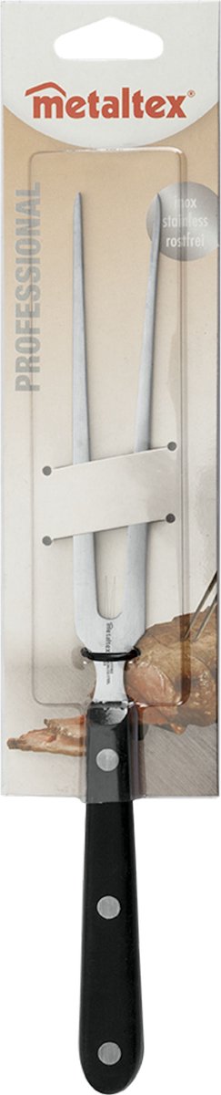 Metaltex - Professional Vork - Lengte 28.5 cm - RVS - Zwart