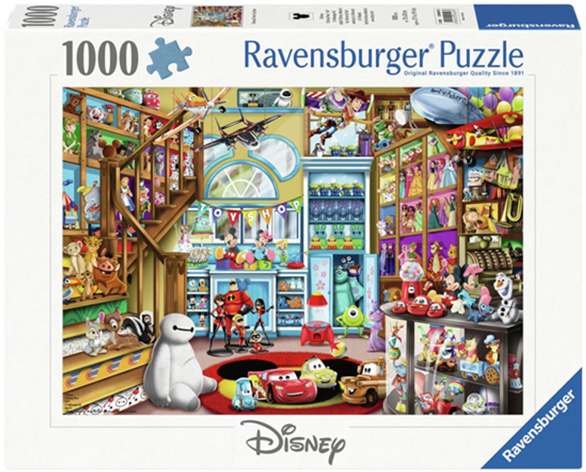 Ravensburger puzzel Disney In de speelgoedwinkel - Legpuzzel - 1000 stukjes — afbeelding 9