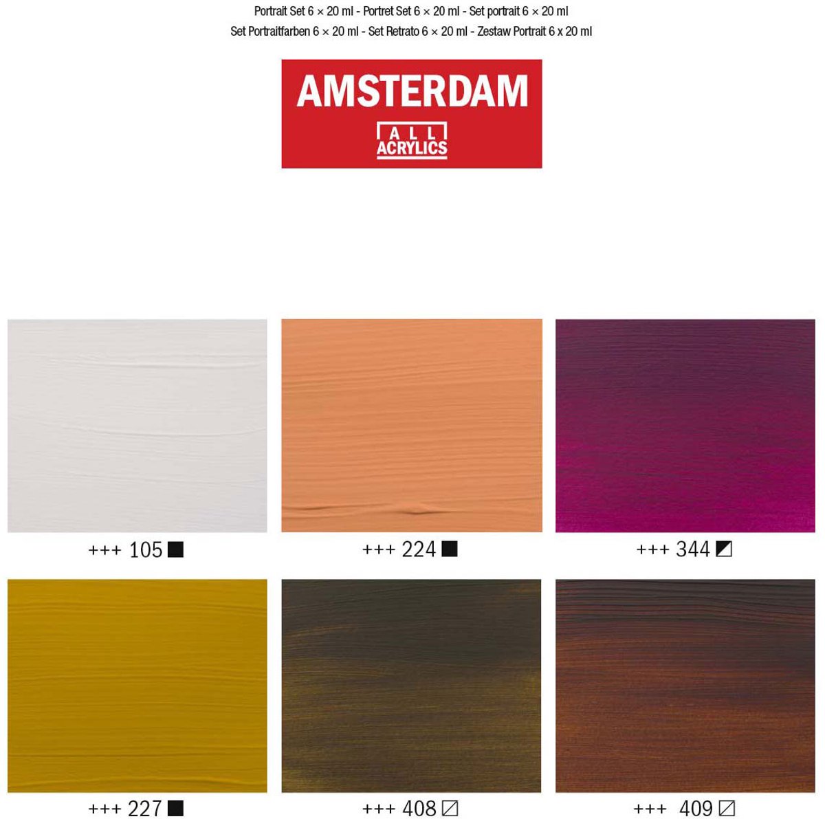 Amsterdam Standard Series acrylverf portret set | 6 × 20 ml — afbeelding 7