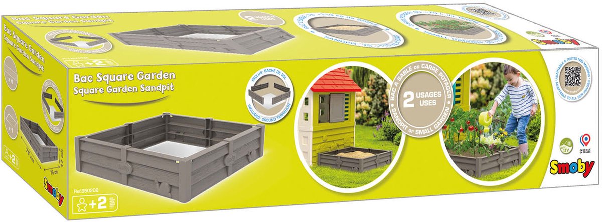 Smoby Zandbak - Tuinieren voor kinderen - 100kg zand / 70l grond - vanaf 2 jaar - gemaakt in Frankrijk — afbeelding 9