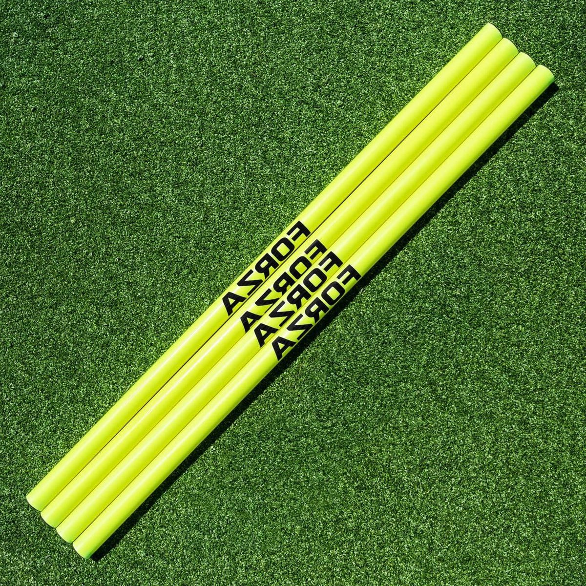 Agility Polen - Horden Set - Sport Training - Verstelbare Hoogte - 25mm Diameter - Geel