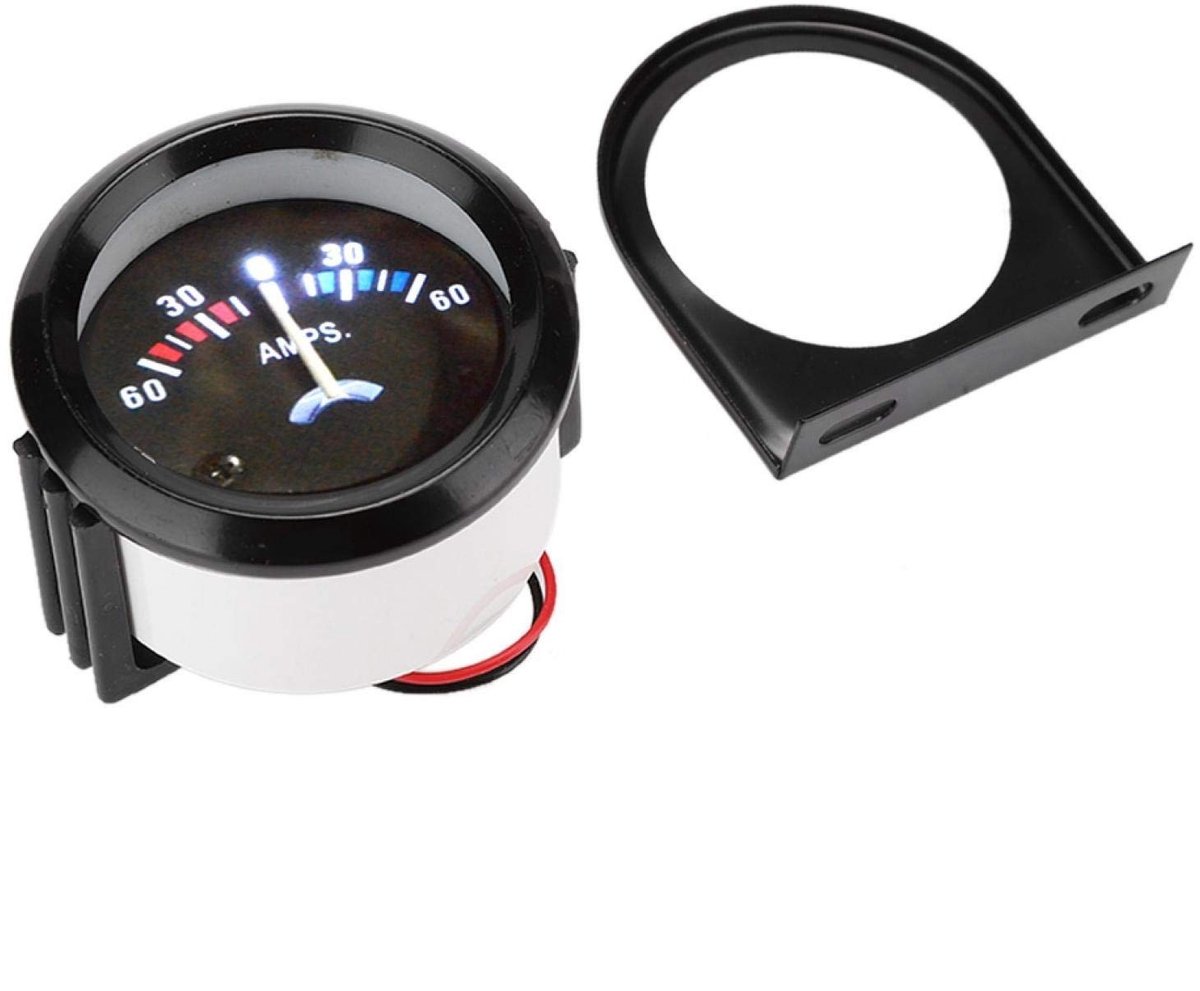 aladdien - Auto Amperemeter - Voltmeter - 2 Zoll 52 mm - 60-0-60A Gauge - 12V Systeem - Geschikt voor auto en wijzigingsvoertuigen - Kleur zoals...