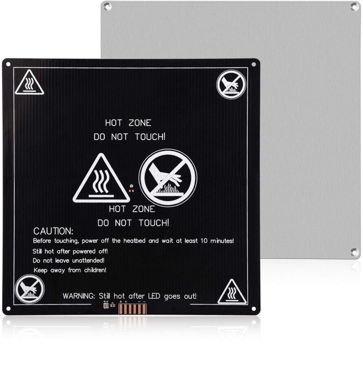 aladdien - 12V USB Warmteplaat - Duurzaam Aluminium - 220x220mm - Verwarmingsbed - Ideaal voor 3D-printer - Hoge kwaliteit en betrouwbaarheid