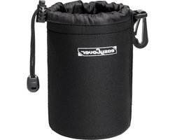 Objectief Beschermhoes - Lenshoes Lenskoffer - Lens Beschermen - EasyCover Pasvorm - Maat M - Zwart