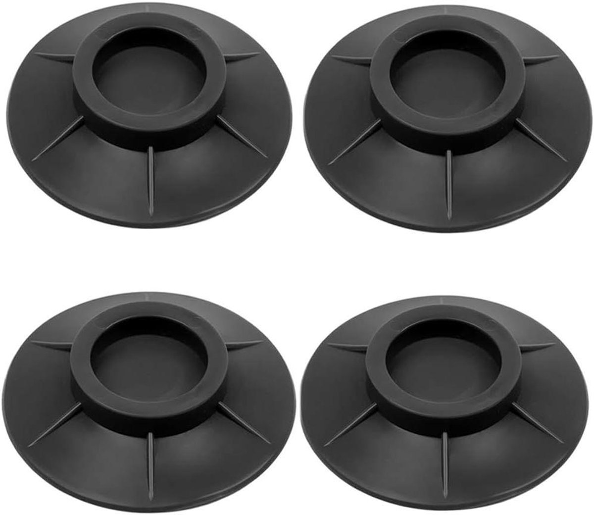 Antivibratiepads Wasmachine - Trillingsdempers Droger - Stabiliseren Apparaten - Duurzaam Rubber - 4 Stuks - Zwart