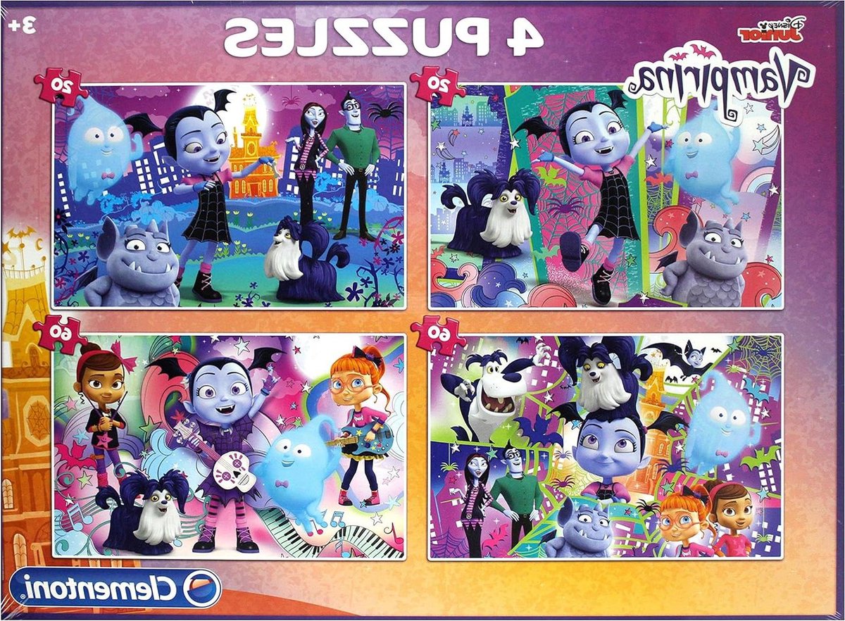 Legpuzzel Vampirina - Kinderpuzzel Karton - Kind Ontwikkeling - Verschillende Groottes - 160 Delen - Multicolor